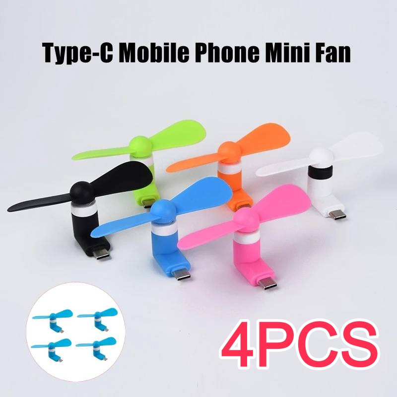 Outdoor Usb Power Supply - 4/2/1 шт. Мини-вентилятор Type-C, портативный микро-вентилятор