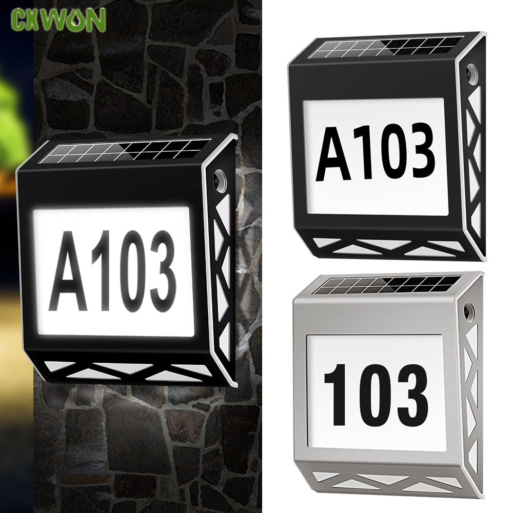 Outdoor Power Number - Солнечный светильник для дверного знака, цифровой,
