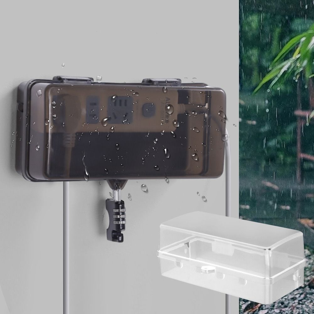 Outdoor Power Point Cover - Портативный пластиковый защитный водонепроницаемый бокс для