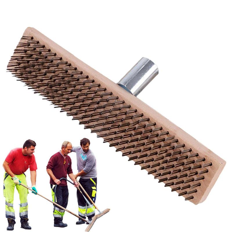 Outdoor Power Broom - Стальная скраб-щетка, расширенная, нержавеющая, металлическая метла