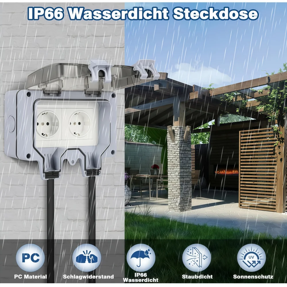 Водонепроницаемая уличная розе – обзор и цена Outdoor Power Point Cover