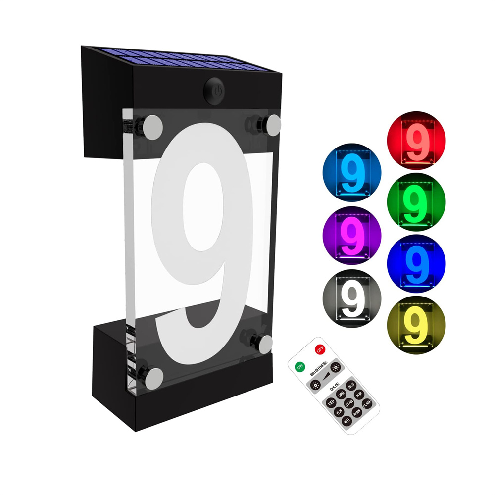 RGB на солнечной энергии, цвет – обзор и цена Outdoor Power Number